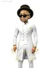 Completi di abbigliamento Ragazzi Smoking da sposa Completo da 2 pezzi Giacca da cerimonia formale per bambini Personalizzato Roupa Infantil Pra Menino Trajes Para Nios Elegantes W0222