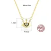 New brand design plated 18k gold eye pendant necklace jewelry fashion trend womens925 silver collar chain necklace accessories gift