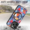 Magsafe Phone Cases for iPhone 15 14 13 12 11 Pro Max XR XS X Plus Wireless Charging Magnetic Car-mounted Colorful Painting PU Leather Shockproof Protective Case