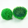 Decorative Flowers Green Artificial Grass Ball Home Garden Outdoor Wedding Party Decoration Hanging Fake Red Yellow Purple Balls