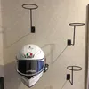 Storage Holders Racks 6Pcs Motorcycle Helmet Holder Hanger Wall Mounted Hook For Coats Hats Caps Aluminum Accessories 230221