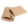 Naturliga f￤rgf￶rpackningar Kraft Paper Bubble Mailers ￥tervunna postp￥sar kuvert vadderad frakt f￶r g￥va