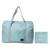 Boodschappentassen grote capaciteit nylon opvouwbare reis unisex bag bagage dames waterdichte handtassen mannen druppelen