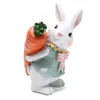 Decoratieve objecten Figurines 5 5 inch Polyresin Bunny Decorations Spring Easter Decors Tabletopper Decor voor feest Home Holiday Cute Gifts 230221