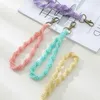 Wristlet Keychains Handgelenk Lanyard -Gurt -Schlüsselrakelet Sortierte Farbmakrames geflochtener Schlüsselring