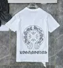 Mode Hommes Asda Vêtements T-shirts classiques Marque Top T-shirts Ch Blanc Pull court Casual Lettre en relief Fer à cheval Sanskrit Cross Pattern DesignersUZIK