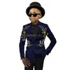 Ensembles de vêtements Costume pour enfants garçons veste violet clair pantalon de mariage smoking 2 pièces enfants blazer ensemble fête col châle vêtements Traje Nio