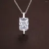 Chaînes Bling Zircon Beautifulsilver Plated Necklace Silver Pendant Jewelry /TOUSBTHD YHWPEQMA