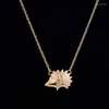 Pendant Necklaces Wholesale 10 Piece / Funny Hedgehog Animal Necklace 2 Colors Good Luck