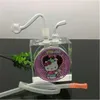 Nowa Europa i Americaglass Pipe Bubbler Palenie Szkło Wody Bong Klasyczna Cartoon Crystal Water Butelka z kompletnymi akcesoriami