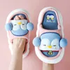 Slippers 2022 New Fashion Linen Slippers Women Cute Pig Home Platform Slippers Comploy Cartoon Caroed Ladies Indoor Slides Free Shipping Z0215 Z0215