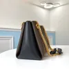 Borsa a tracolla di lusso firmata Borsa sotto le ascelle di alta qualità Borsa a tracolla in vera pelle da 24 cm Borsa a tracolla alta imitazione con scatola ZL134