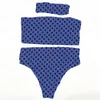2024 Новый модельер Оптовые женские купальники Сексуальные буквы печати женская бикини 3pcs set Летний купальник