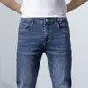 Jeans masculinos Jeans magros masculinos Spring Moda Casual Denim Slim Fit Pants Male calça 230222