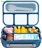 Boîtes à lunch 81 oz Bento Containers pour AdultKidToddler 4 compartiments micro-ondes lave-vaisselle congélateur 230222