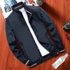Men's Jackets Middle-aged Jacket Long Sleeves Breathable Men Fine Stitching Pockets