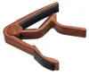 Capo gitary z drewna z doskonałą poduszką krzemową na gitarę Ukulele Tuning Musical Instrument Accessories Guitar Clip