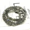 Strand 55 CM Really Stone 6 MM 5 Nature Labradonite Bead Woman Bracelet Necklace Not Glass Gary Moon Jewelry