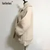 Damenjacken Kunstfell Dicker Mantel Für Frauen Herbst Warme Weiche Lose Pelzjacke Weibliche Oberbekleidung Knopf Plüsch Damen Casual Wintermantel 230222