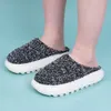 Slippers Comwarm Women Fluffy Slippers Winter Warm Memory Foam Fuzzy Slippers Female Indoor Non Slip Thick Sole Knit Bedroom Furry Shoes Z0215