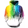 Men's Hoodies Unisex 3d Printing Martian Flurry Sweatshirt Hoodie Creative Round Neck Hooded Casual Long Sleeve Mens