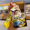 Decompression Toy Cartoon cute little yellow one zodiac doll glue car key chain pendant