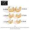 Dangle Earrings 3 Pairs Of Large Medium And Small Three-layer Ring-shaped Geometric Female 2023 Fashion Retro Jewelry Wholesale