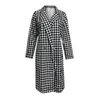 Two Piece Dress Ladies Autumn Winter V Neck Long Sleeve Plaid Double Breasted Jacket Short Suit 230222