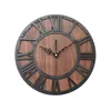 Zegary ścienne w stylu europejskim drewniane drewniane rzymskie rzemieślnicze rzemieślnicze