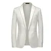 Costumes pour hommes Blazers Mode Casual Dark Pattern Embossed Boutique Suit Slim Fit Robe de soirée Veste Manteau 230222