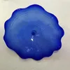 Lampade da parete Lastre di vetro soffiato a mano per decorazioni artistiche Fiore di colore blu personalizzato