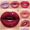 Lip Gloss Cmaadu 6 Color Shiny Waterproof Shimmer Liquid Tint Lipstick Long Lasting Women Y Nude Pink Red Glitter Makeup Drop Delive Dhztk