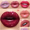 Lipgloss Cmaadu 6 Farbe glänzend wasserdicht schimmernd flüssige Tönung Lippenstift langanhaltend Frauen Y Nude Pink Red Glitter Makeup Drop Delive Dhztk