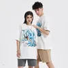 T-shirts hommes Summer Fashion Tshirt Hommes Hip Hop Streetwear Bleu Dinosaure Imprimé T-shirt Harajuku Coton Casual Tshirt À Manches Courtes Tops Tees 230221