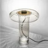 Lámparas de mesa nórdicas, modernas, personalizadas, de vidrio trenzado, creativas, sencillas, artísticas, lámpara de escritorio, estudio, dormitorio, mesita de noche, LED decorativas