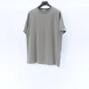 Camiseta para hombre de algodón clásico redondo color sólido simple estilo italiano pareja manga corta mujer camiseta con insignia Tamaño asiático