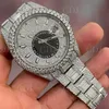 Ap Watches Aps Factory – montre-bracelet en diamant Mosonite, classique, Hip Hop 1, cadran arabe glacé, buste vers le bas, pour MenZ44R, 2023