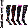 5 st strumpor Hosiery Compression Socks Women Sports Nursing Graviditet Återställning Varicos Vener som kör knähög kompressionsstrumpor 2030 mmHg Z0221