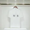 T-shirt polo da tè da uomo famosa stilista nuovo cotone con motivo stampato a vortice modello casual estivo moda