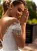 Party Dresses Elegant A Line Wedding Dress Simple Lace O Neck Appliques Cap Sleeve Bridal Gown Backless Graceful Robe De Mariee 2023 230221