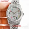 High Quality Fashion Iced Out Watchesmens Wrist Round Cut Lab Gr DDGU NRUU88