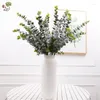 Decorative Flowers Simulation Plant Leaves Fake Money Leaf Single Branch 3 Fork Eucalyptus Home Decoration
