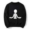 Men's Hoodies Cartoon Accelerator Long Sleeves Sweatshirt 6 Color Luminous Casual O-Neck Tops