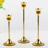 3Pcs/Set Retro Candle Holders Wedding Festival Decorations Metal Candlesticks Christmas Romantic Table Decor Candles Holder BH8315 TQQ