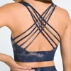 L-2010 Strappy Open-Back Bh Yoga Tops Stretch Sport BH Cross Strap Tanktop Fitness Bh's Vest met Uitneembare Cups