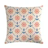 Kudde geometrisk bild bomullslinne kast fodral täcker heminredning dekorativa kuddar för soffa säte 45 cm