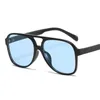 Sonnenbrille Neue Mode Vintage Sonnenbrille Frauen Marke Designer Doppel Brücken Sonnenbrille Weibliche Candy Farben Klare Linse Übergroße Shades G221215