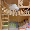 Cat Furniture Scrughers مختلف الأحجام استخدام الجسر ل Cage Sisal Rope Ladder Pet Step Step Scratcher Post Histten Toys Tower 230222