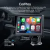 CarPlay المحمولة مع Sunshade USB Multimedia Player Android Auto Monitor Airplay Phone Mirt