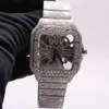 Montre-bracelet 2023 nouvelle marque d'arrivée glacé de haute qualité luxe or sier original personnalisé hip hop hommes Diam ond diamant poignet watch5VS6